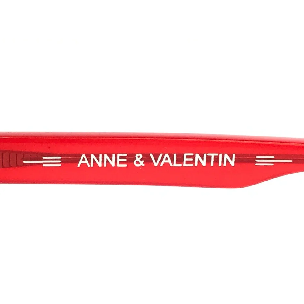 Anne & Valentin Petite Eyeglasses Frames MINA 8B04 Brown Tortoise Red 43-18-138